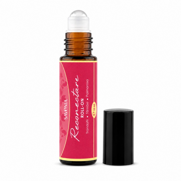 Savonia Reconectare roll-on aromaterápia, 100% természetes, 10 ml, rózsa, tömjén