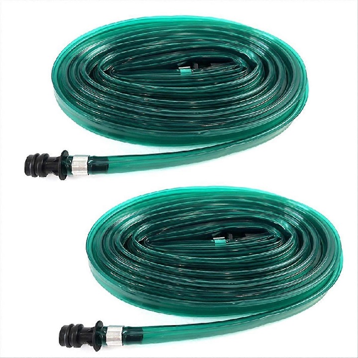 Furtun irigare PVC verde set 2 buc 1-3cm