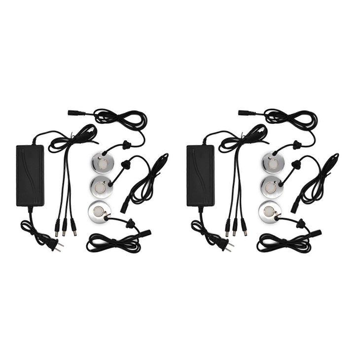 Atomizor ultrasonic 6 buc, negru argintiu, 46x23.8mm, set