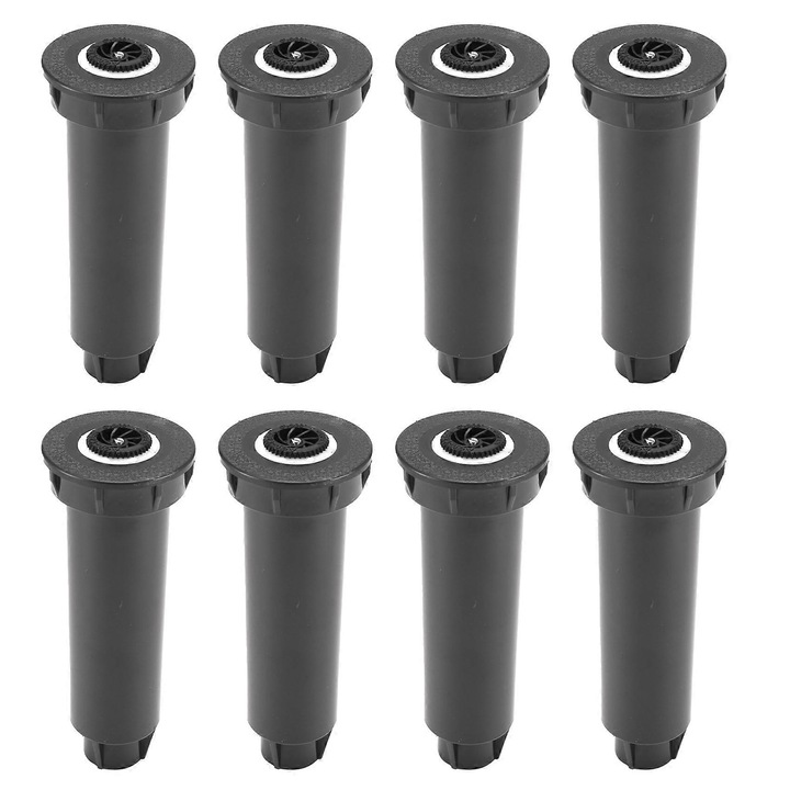 Set 8 aspersoare ingropate reglabile unghi 25-360 grade negru 1/2 inch