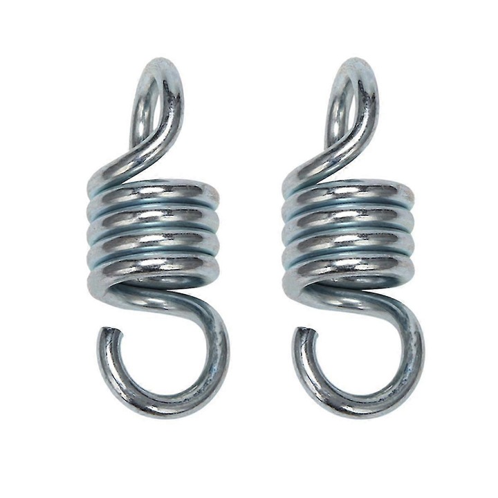 Set 2 arcuri pentru hamac, 11.3x4cm, argintiu, capacitate 350kg