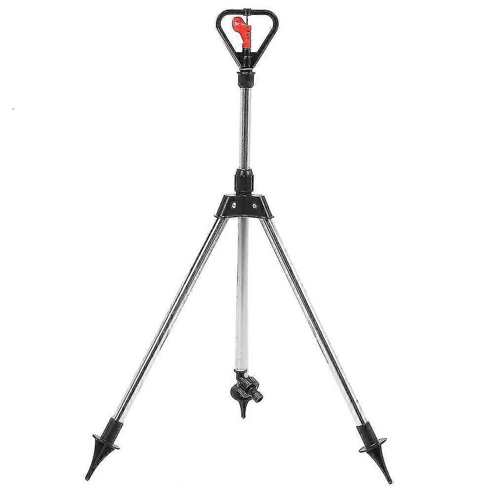 Aspersor reglabil 360 grade cu trepied pentru irigare gradina gazon, alb, dimensiuni ajustabile