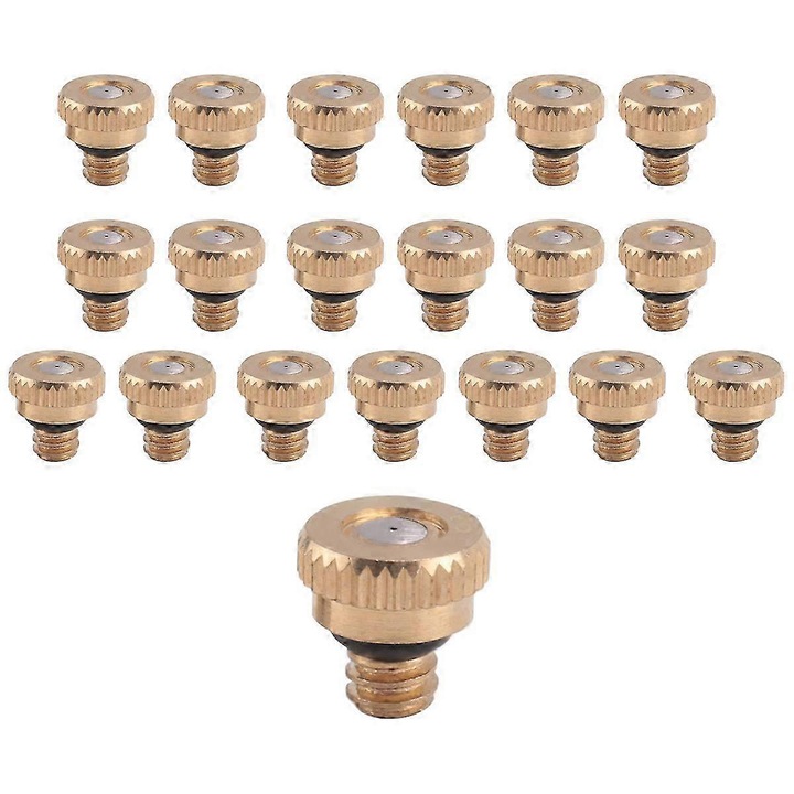 Set 20 duze pulverizare alama 0.3mm aurii 0.3mm