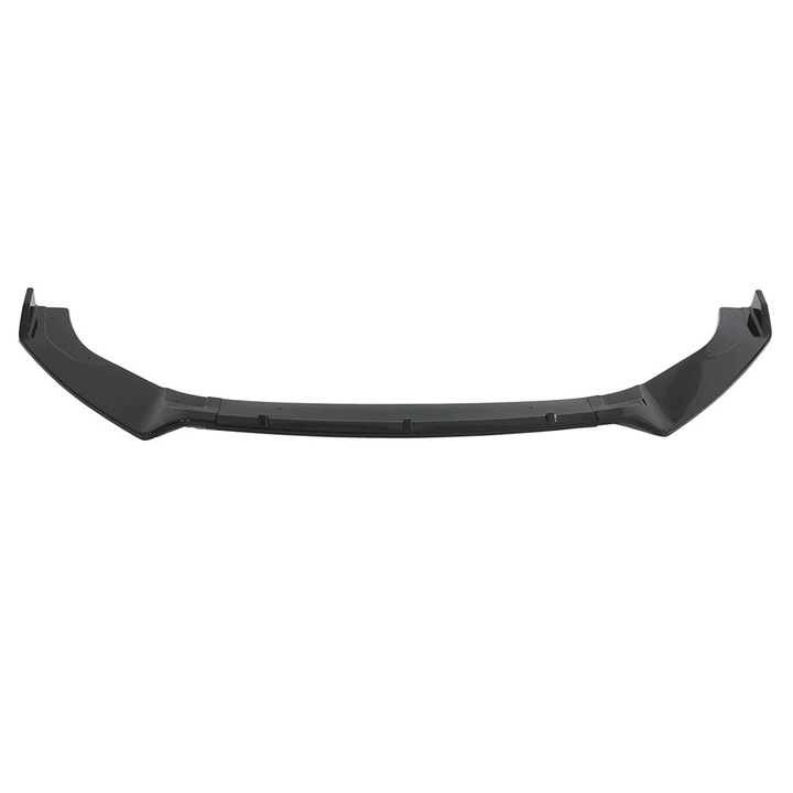 Golf 7 7.5 MK7 MK7.5 GTI GTD R R-Line 2012-2020, splitter bara fata buza spoiler kit caroserie, stil sport, montaj usor, negru lucios