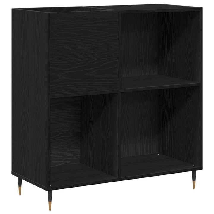 vidaXL Hanglemez szekrény Fekete tölgy 85 x 38 x 89 cm Faanyag 862910
