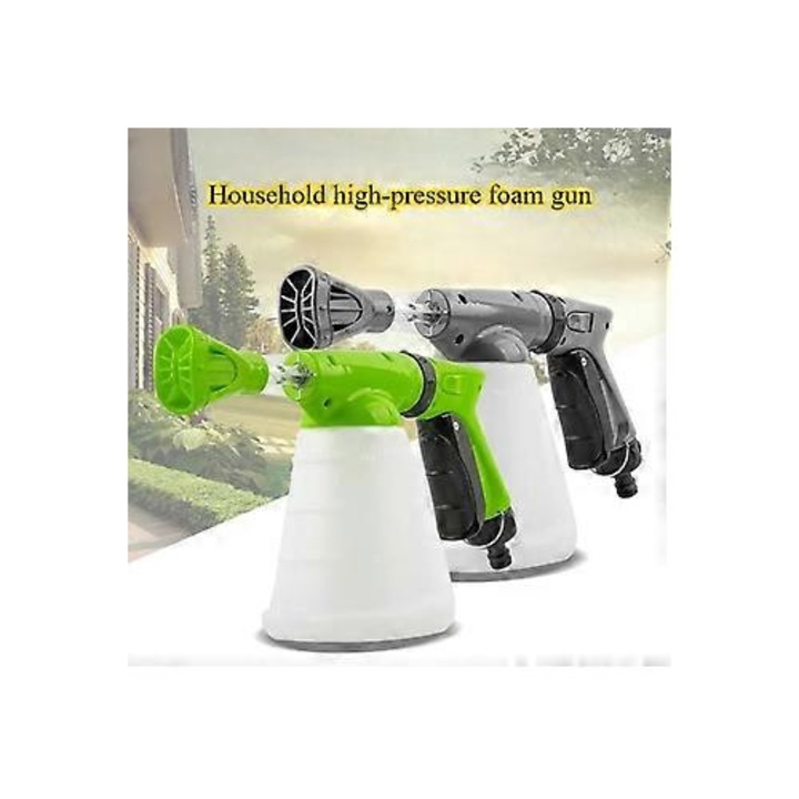 Pistol spuma multifunctional pentru gradina si spalare auto, gri