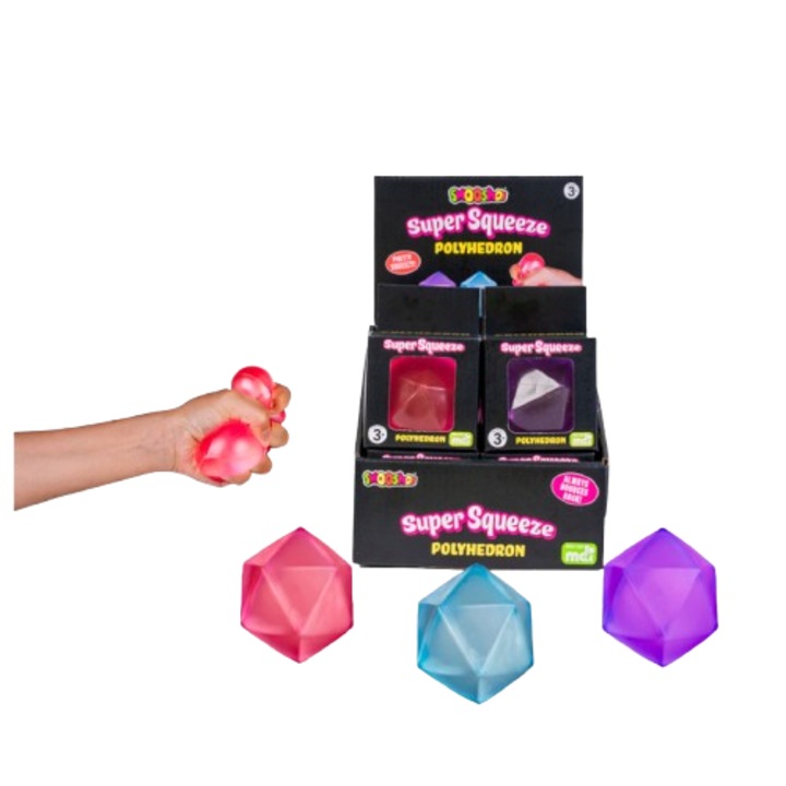 Играчка SQUISHY Диамант, Анти стрес, Случайна кутия, Многоцветно, 6х6 см