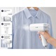 Aparat de Calcat cu Abur Portabil TOBI TB-965, 1500W, Incalzire Rapida, Rezervor de Apa Integrat, pentru Haine, Perdele si Textile Delicate, Alb