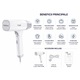 Aparat de Calcat cu Abur Portabil TOBI TB-965, 1500W, Incalzire Rapida, Rezervor de Apa Integrat, pentru Haine, Perdele si Textile Delicate, Alb
