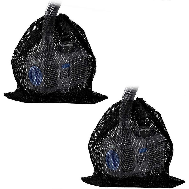 Sac filtru protectie pompa 31x41cm negru set 2 buc