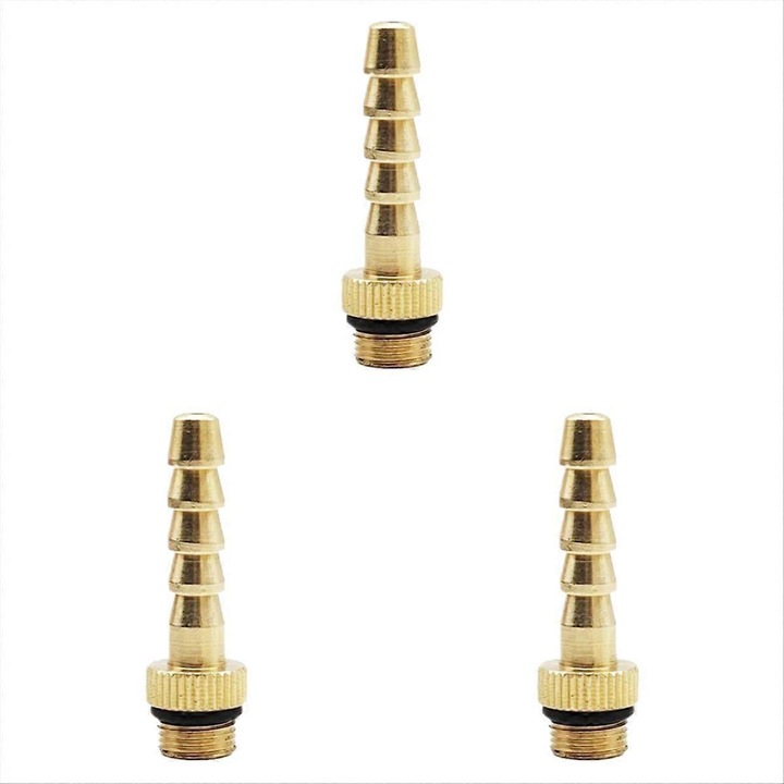 Adaptor supapa rezervor gaz cupru aurit 3 buc