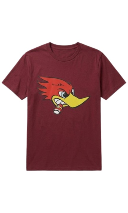 Tricou sport pentru barbati cu imprimeu culoare bordo marimea L