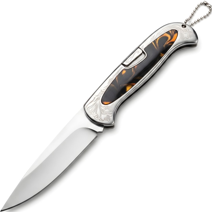 Cutit pliabil de exterior A3127 - Negru / Maro