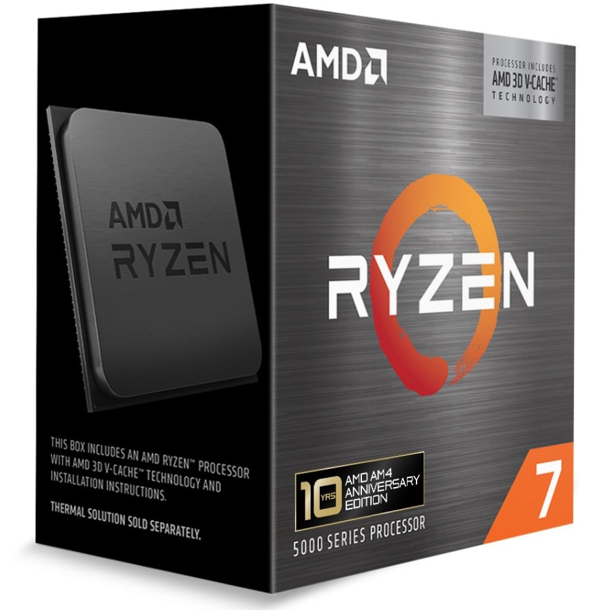 Procesor AMD Ryzen™ 7 5800X3D 10th Anniversary Edition, 100MB, 3.4