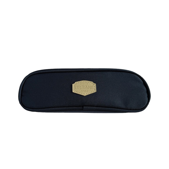 Penar tip borseta neechipat, S-Cool, model Urban Style Classic, 1 compartiment cu fermoar, Negru