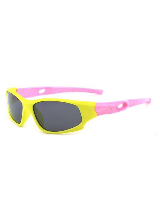 Ochelari de Soare pentru Copii Comari® KidShield Lentile Polarizate, Filtru UV400, Policarbonat, Universala, Galben