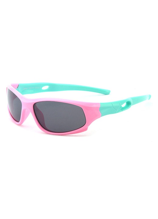 Ochelari de Soare pentru Copii Comari® KidShield Lentile Polarizate, Filtru UV400, Policarbonat, Universala, Verde | Roz