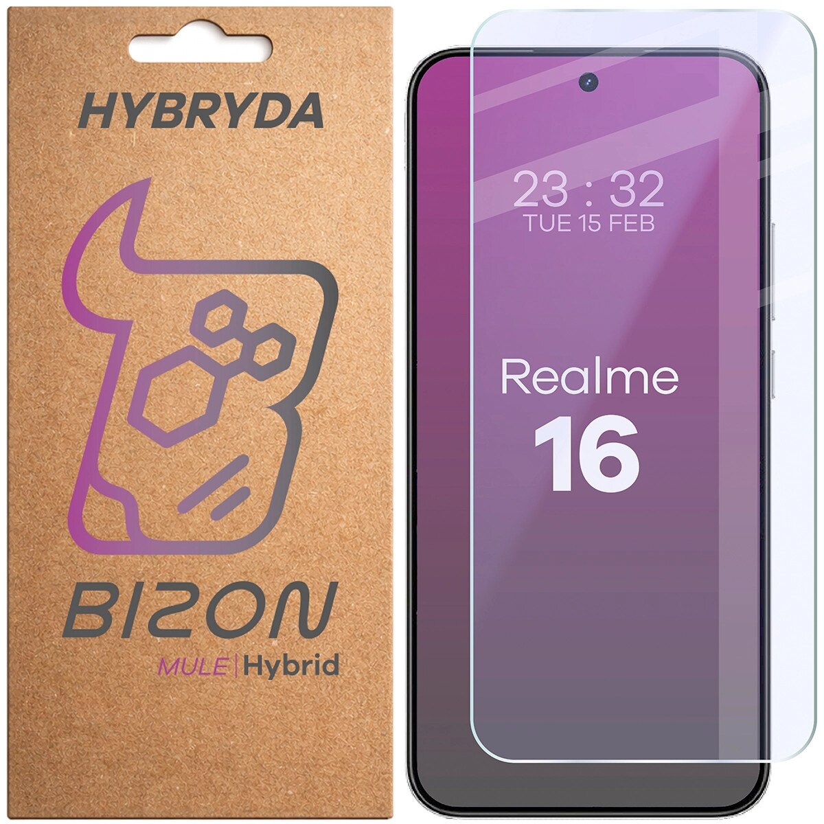 Sticla hibrid Bizon Hybrid Mule pentru Realme 16 5G
