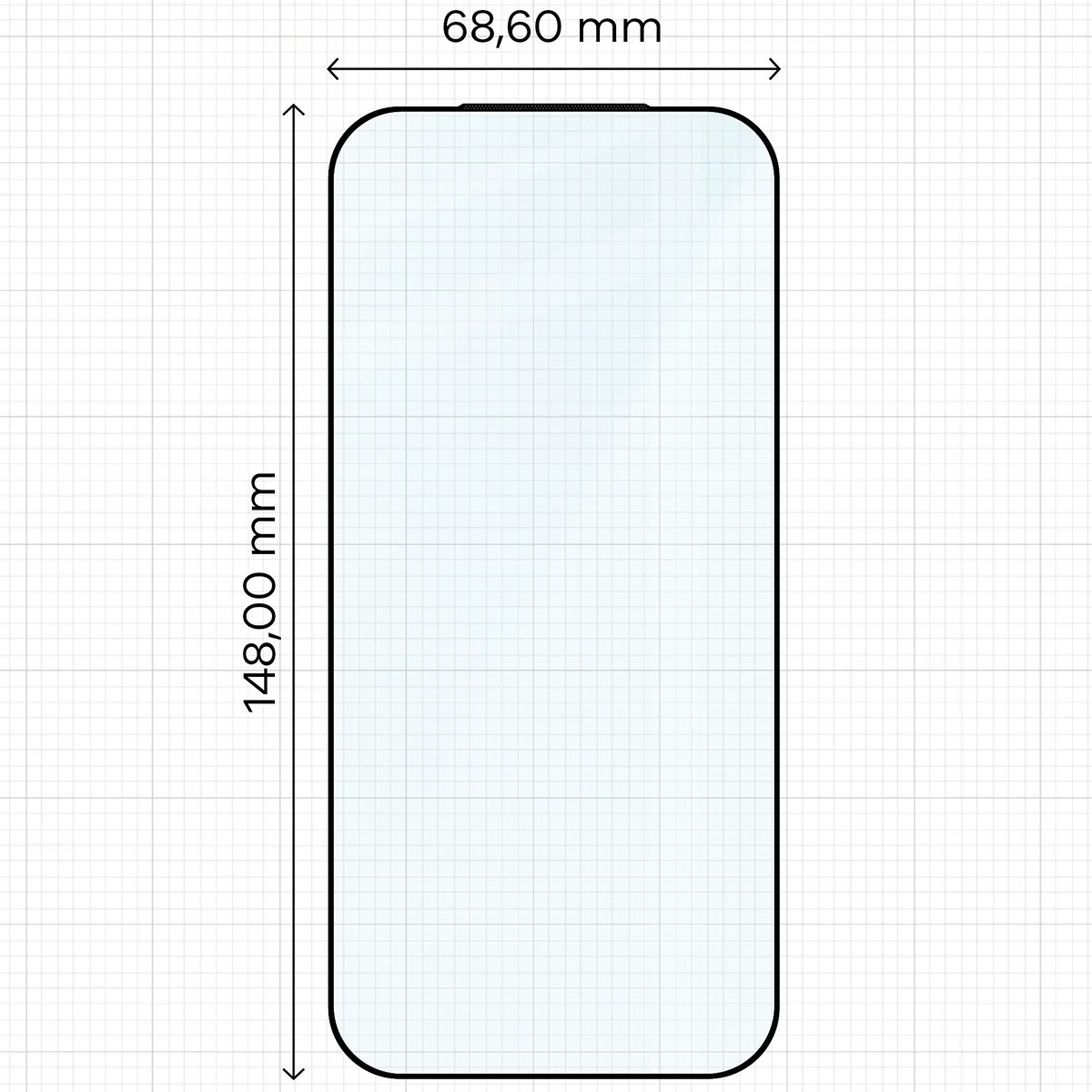 Sticla cu rama de montare Bizon Glass Aplikator Edge pentru Xiaomi 17