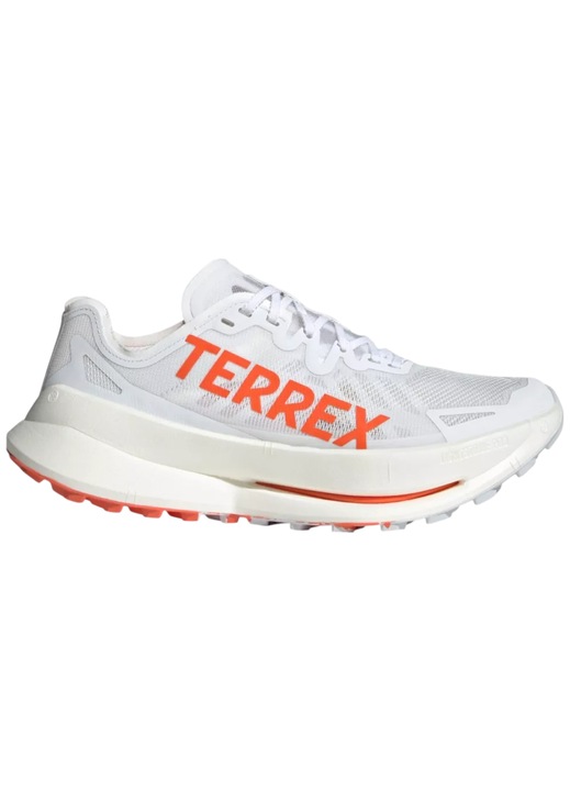 Pantofi alergare trail barbati Adidas Terrex Agravic Speed Ultra FW 2025, Alb/Portocaliu, 44 2/3