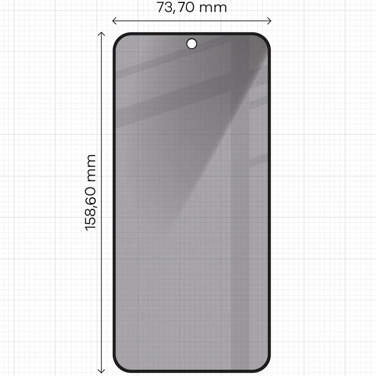 Sticla privacy cu rama de montare Bizon Glass Aplikator Shadow pentru Galaxy A36 5G, 2 bucati