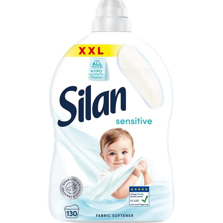 Silan Sensitive öblítő, 130 mosás, 2.86 l