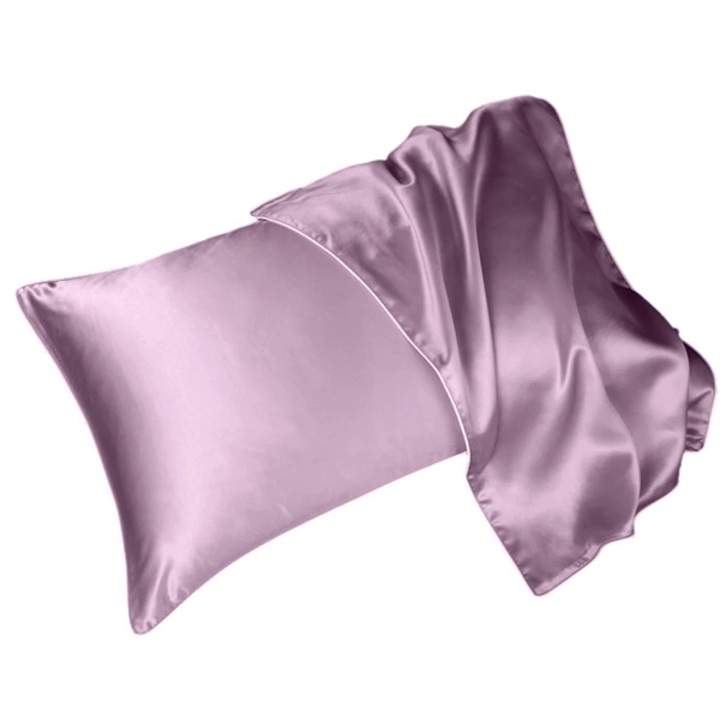 Fata de perna matase mulberry dublu fata mov taro 50x70cm