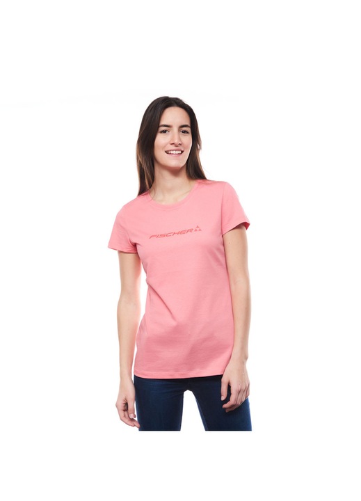 Tricou Fischer Big Logo Coral Femei 34 EU