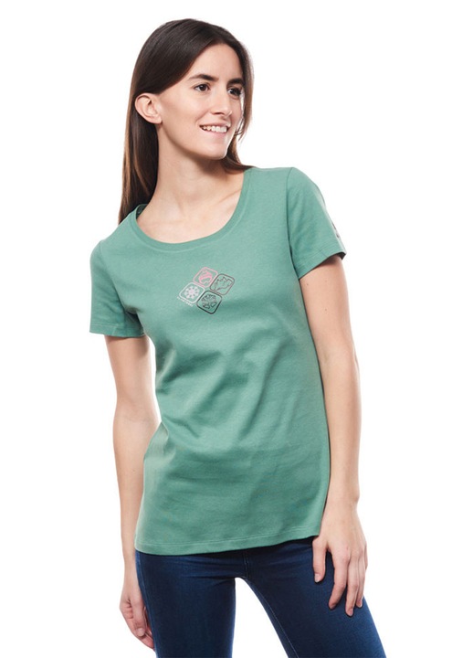 Tricou Fischer Emotion Mossgreen Femei, Verde