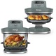 Friteuza cu aer cald Ninja CRISPi PRO XL 7-in-1 AS101EUGY, 2050W, capacitate 5,7L, sistem PowerPod, 2 recipiente sticla termorezistentă TempWare, 2 placi Crisper Plate cu invelis ceramic, baza modulara reglabila, gri