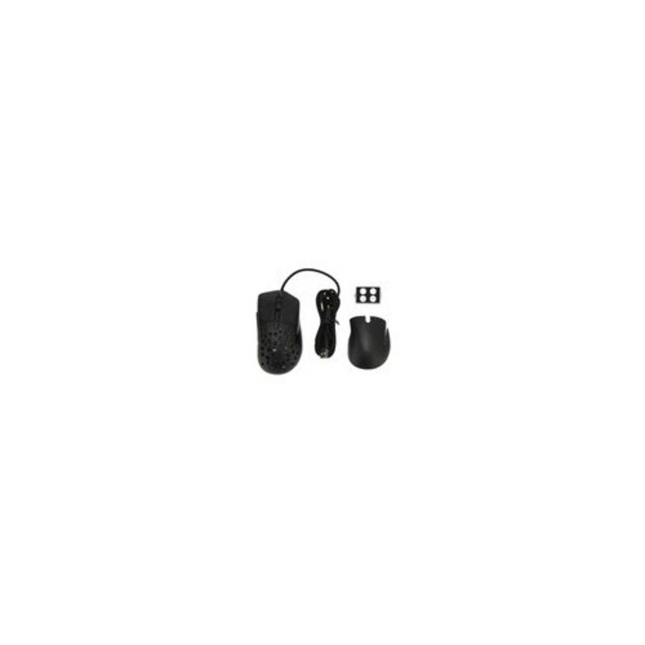 RGB gamer egér, 7 programozható gomb, fekete, 1.8m, 12000 DPI