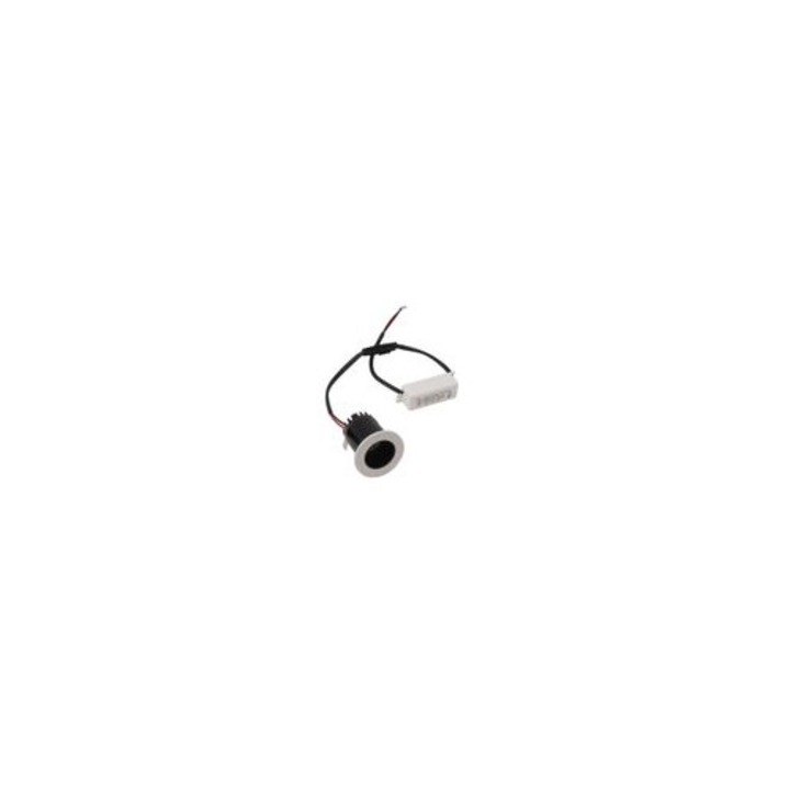 Spot LED incastrat mini 3W, aluminiu, lumina naturala, 30x40mm
