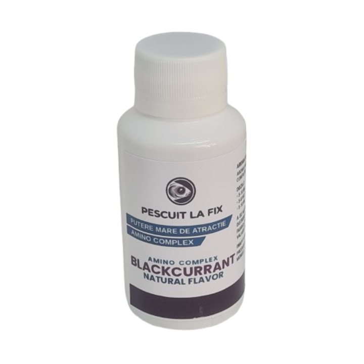Aroma Naturala Amino de Coacaze Negre Dual release, Pescuit La Fix, Fekete ribizli természetes íz, Etetőanyag és Bojli Adalék Pontyhoz, 100ml