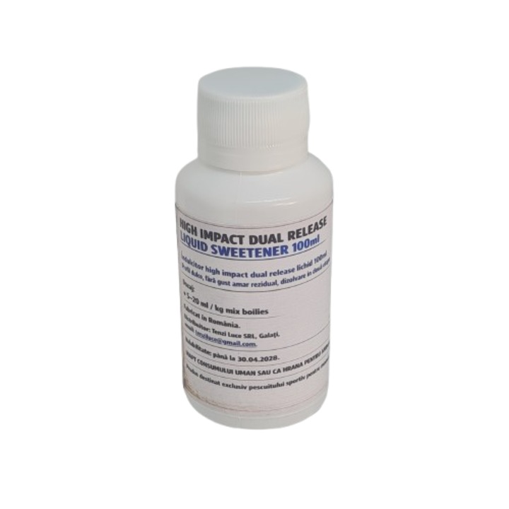 Indulcitor High Impact Dual Release Lichid, Horgászat Fenékre, Folyékony Édesítőszer Bojlikhoz és Ponty Etetőanyaghoz, 100ml