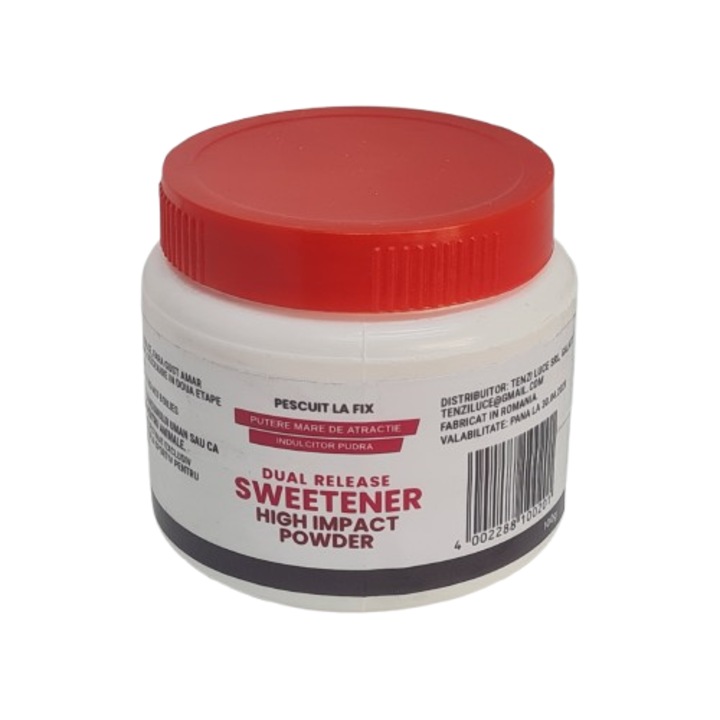 Indulcitor High Impact Dual Release Por, Horgászathoz, Por Édesítőszer Kettős Kioldású, Bojli és Ponty Etetőanyag Adalék, 100g