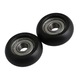 Set 4 roti ghidaj rulment otel negru argintiu 8x32x12mm