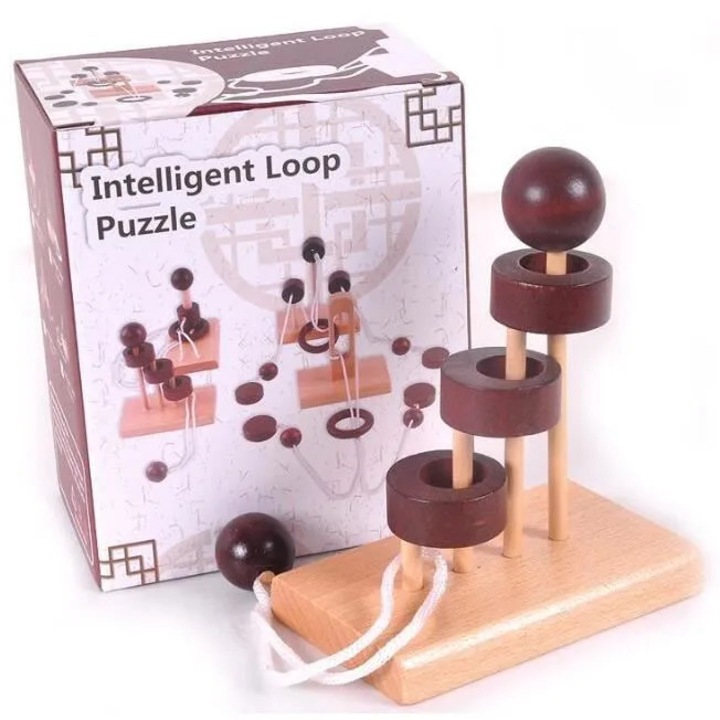 Klasszikus oktató fa puzzle gyerekeknek és felnőtteknek, agystimuláló, 24-es modell