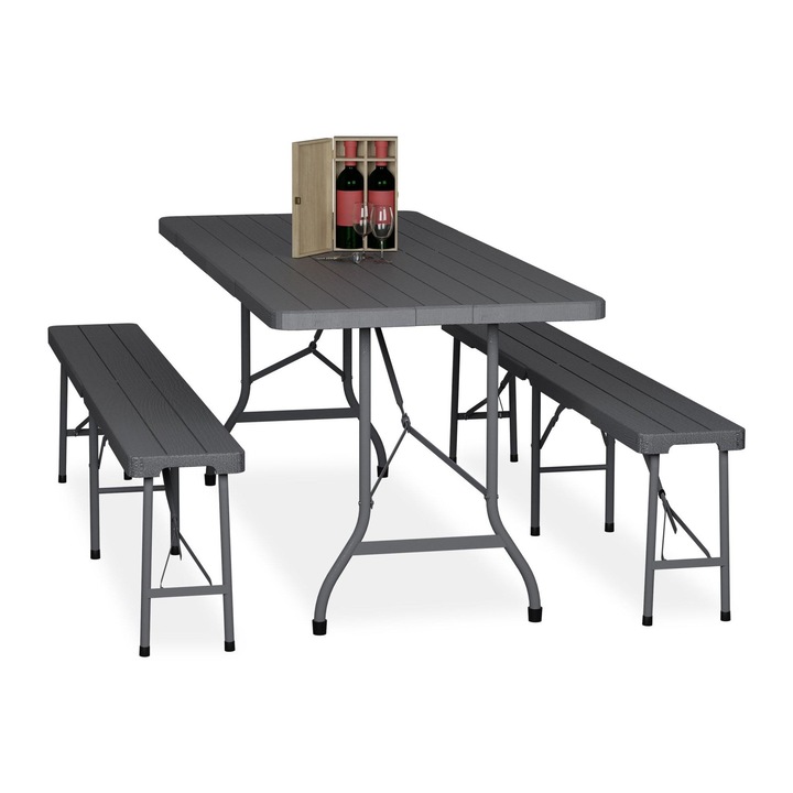 Set cort de bere pliabil din 3 piese
