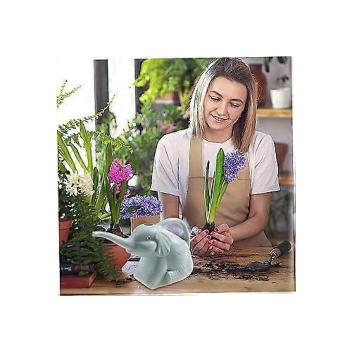 Stropitoare plastic 2L elefant cu duza lunga pentru gradina si plante de interior