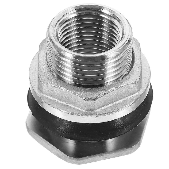 Conector inox pentru rezervor apa 3.8x3.8x4 cm argintiu