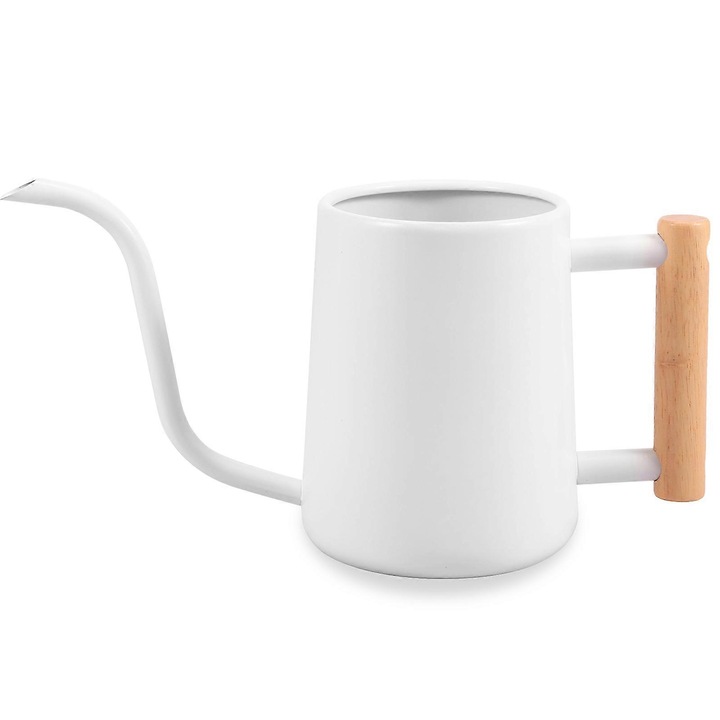 Stropitoare pentru plante, 1L, otel inoxidabil, maner lemn, negru, 26x13.8cm