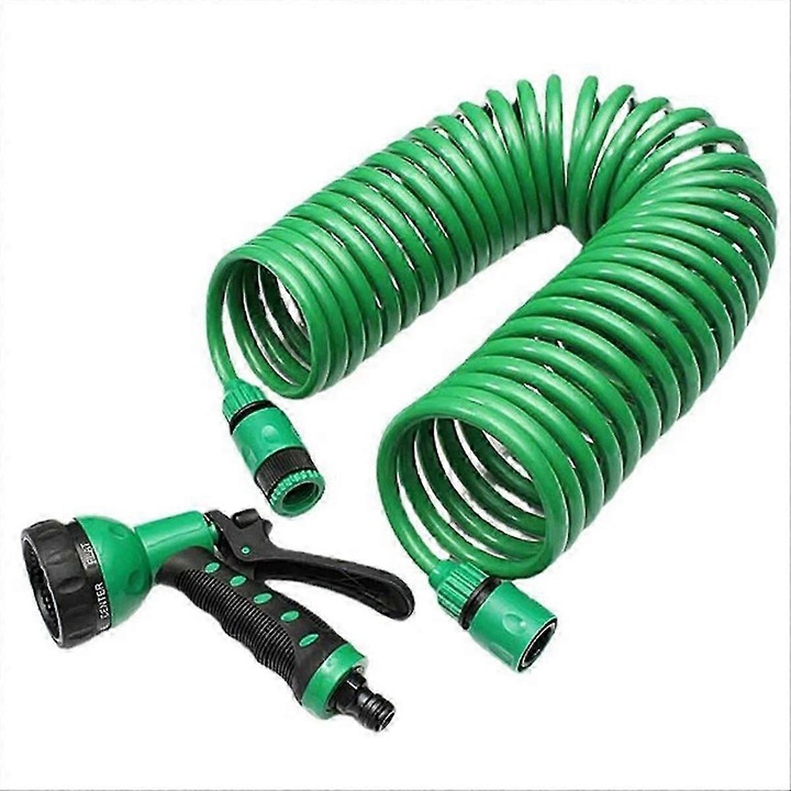 Furtun telescopic gradina 7,5m verde multifunctional plastic EVA