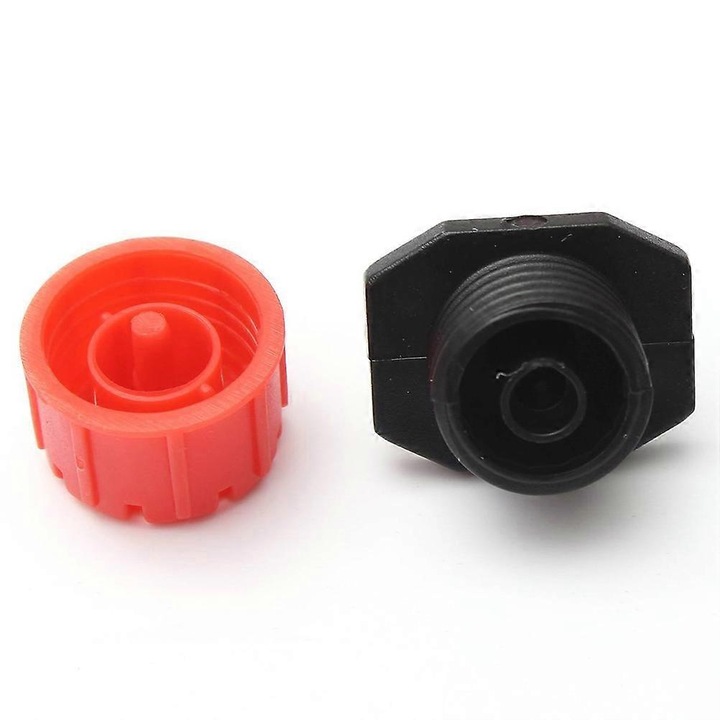 Set 100 micro picuratori irigare reglabil rosu negru 2.5x2x2cm