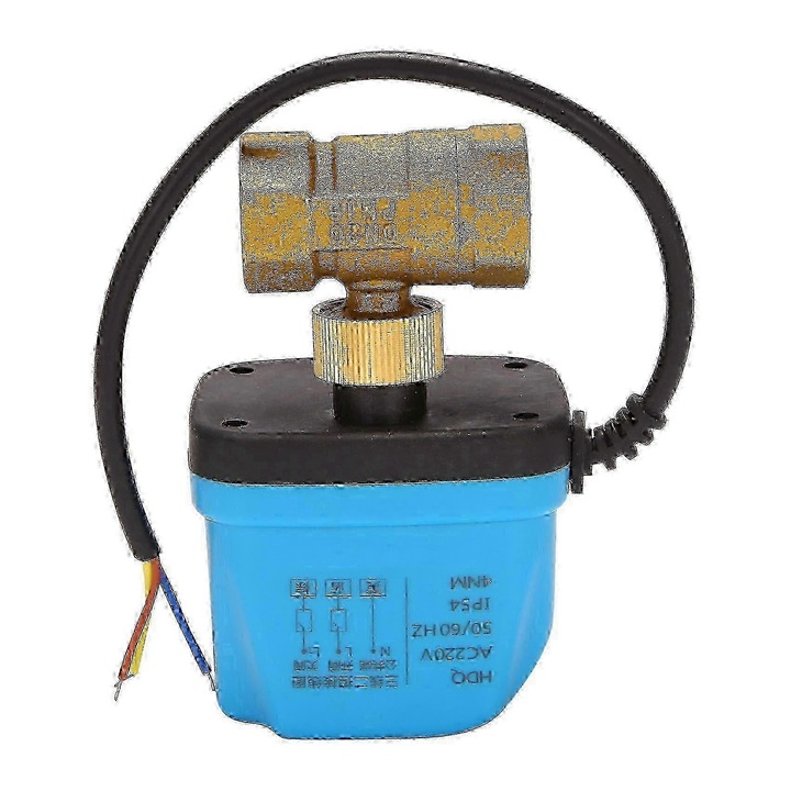 Robinet motorizat 2 cai DN20 220V albastru 3/4 inch IP65
