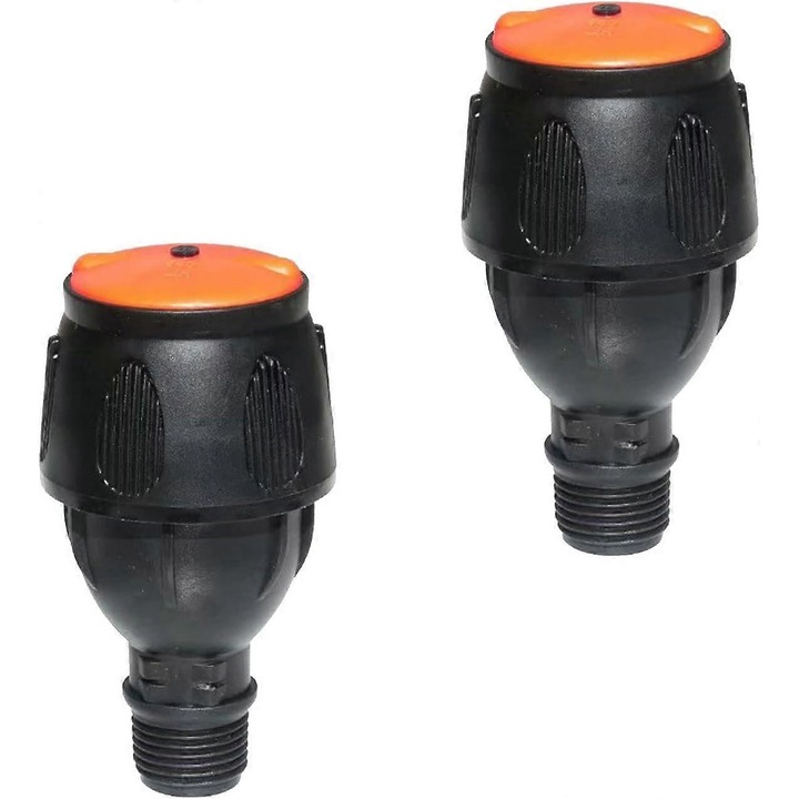 Aspersor reglabil tripod rotativ 360 grade, set 2 buc, inox-plastic, pentru gradina, gazon