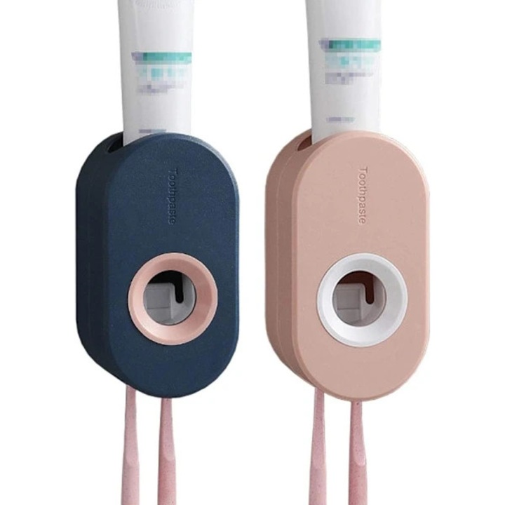 2 db automata fogkefe adagoló fali rögzítéssel, fehér