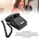 Telefon fix vintage cu fir, butoane mari, negru
