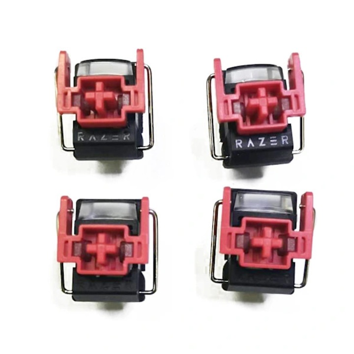 Comutator mecanic optic (switch) V2 Tyst Liner, hot-swappable, compatibil cu Razer Huntsman Elite, rosu, 4 bucati