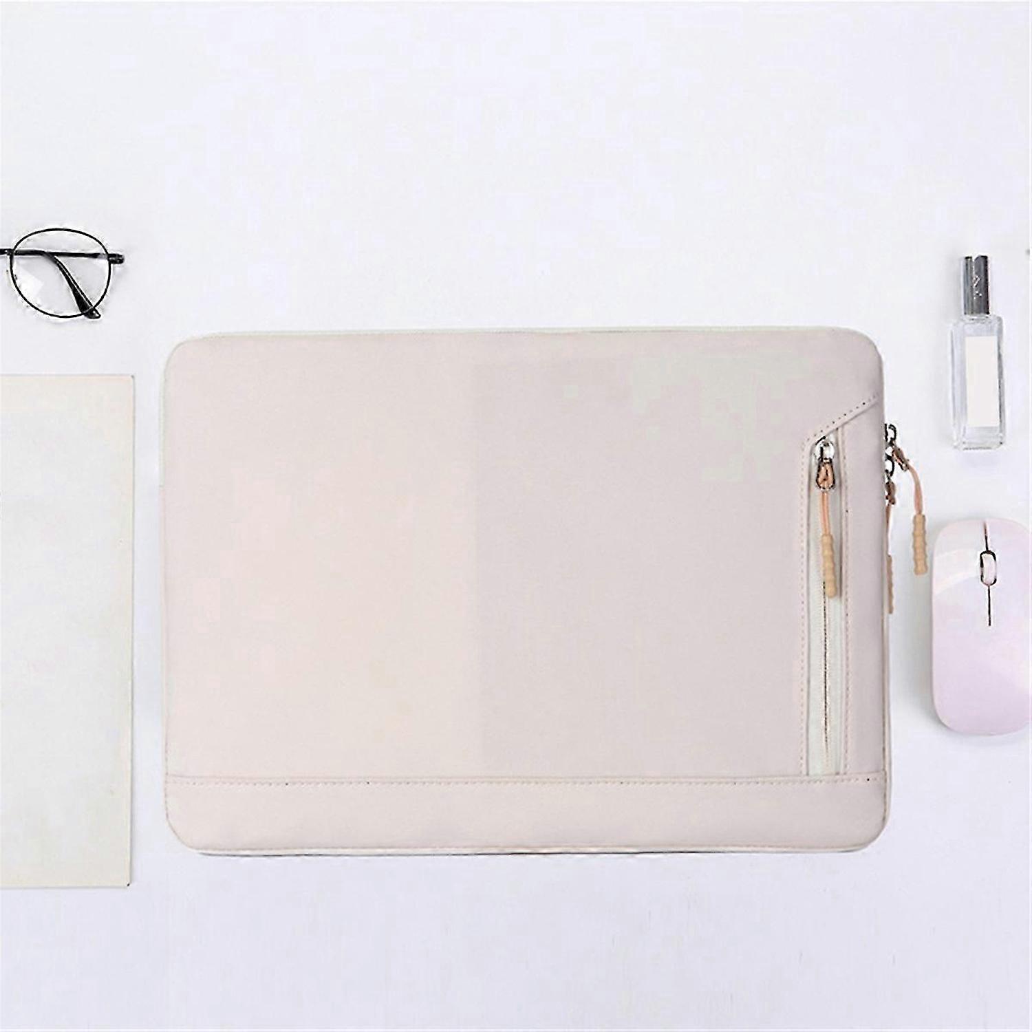 Husa laptop 14.6 inch, bej, nylon, captuseala plusata