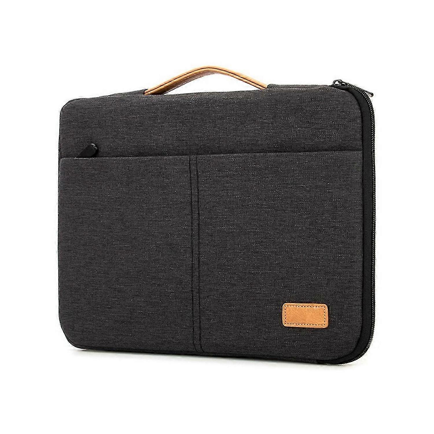 Husa laptop 15.6 inch, negru, poliester, slim, usoara, rezistenta la apa